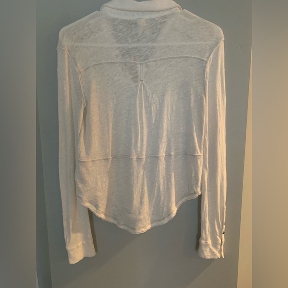 We The Free White Button-Up Shirt - Picture 3 of 4